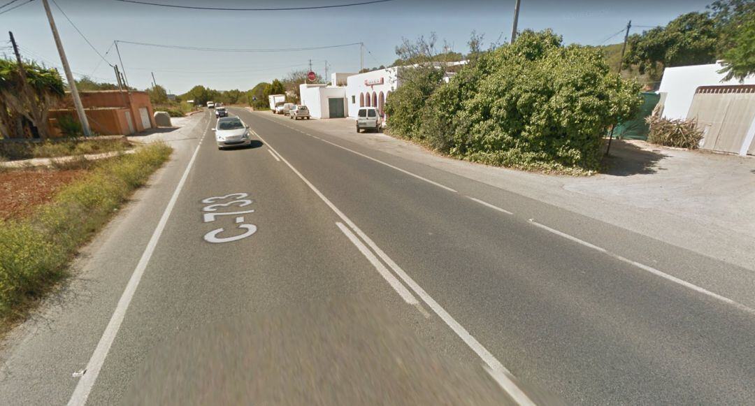 Tramo de la carretera donde se produjo el atropello