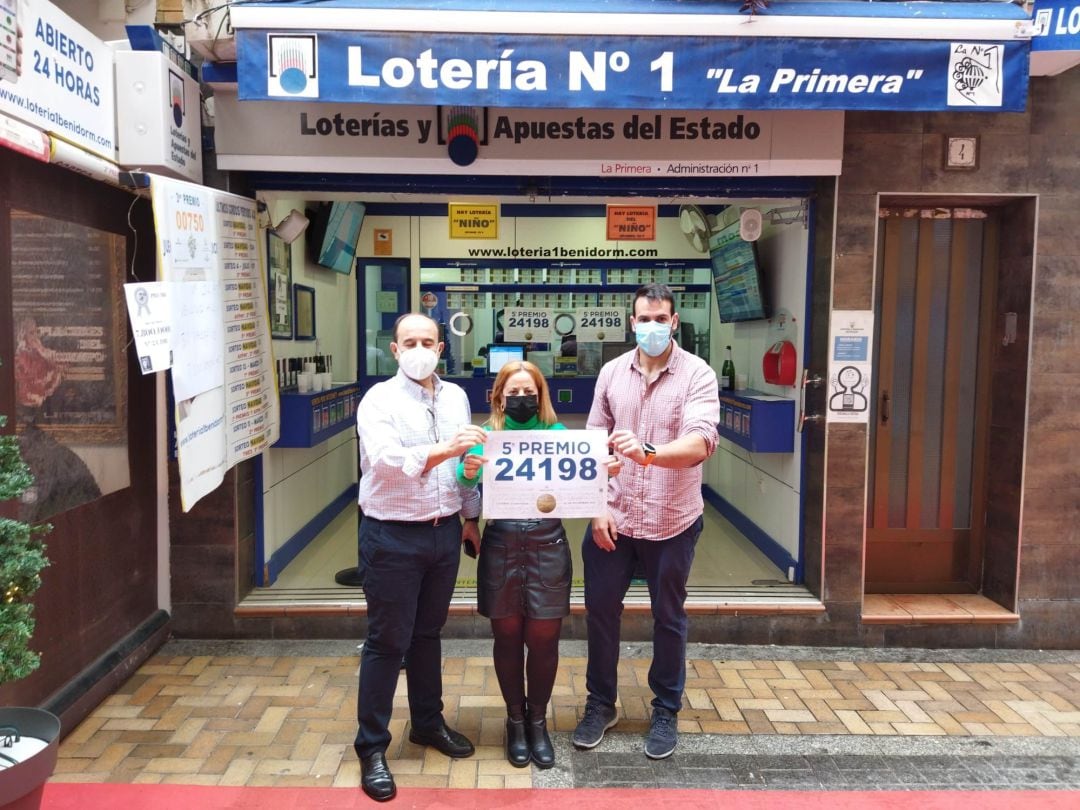 Administración 1 de Benidorm, que ha repartido 7,8 millones de euros en el Sorteo de Lotería de Navidad.