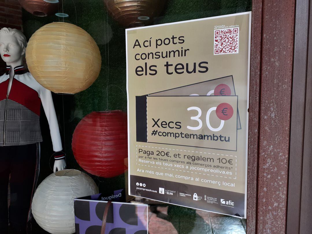 Campaña de promoción comercial local en Oliva  