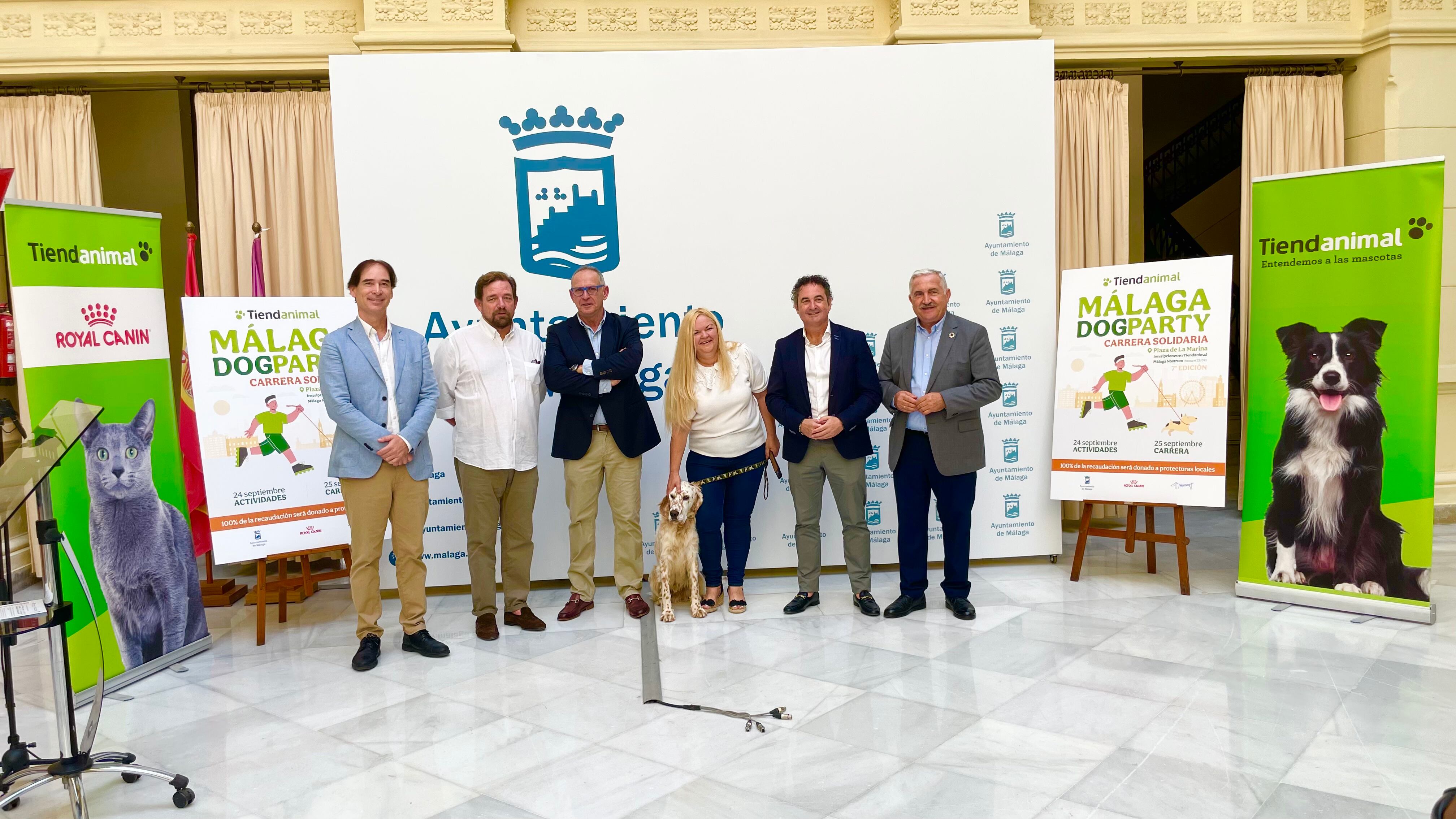 Presentación de la Málaga Dog Party en el Ayuntamiento de Málaga