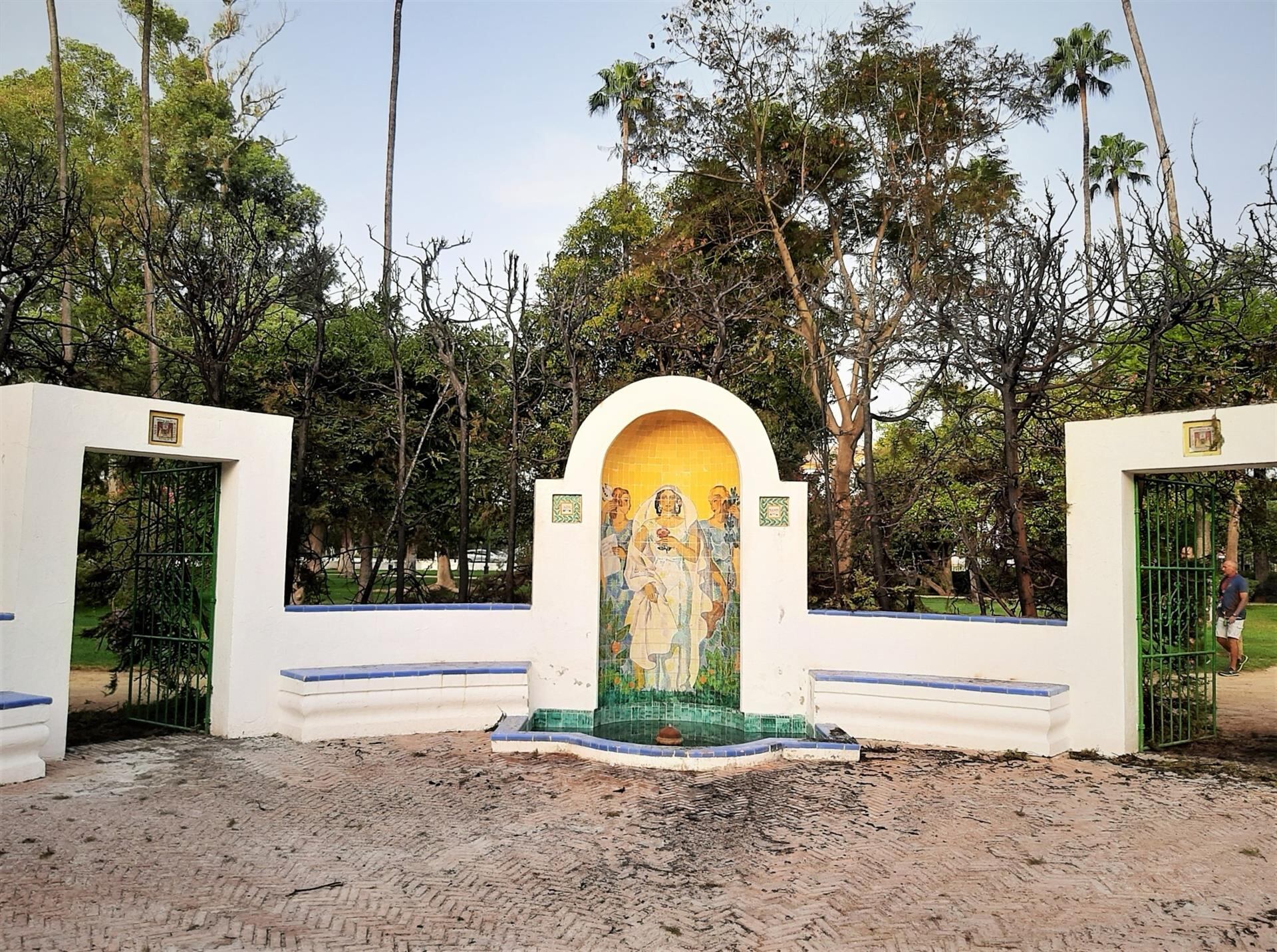 Imagen de archivo de la Glorieta Ofelia Nieto del Parque de María Luisa.