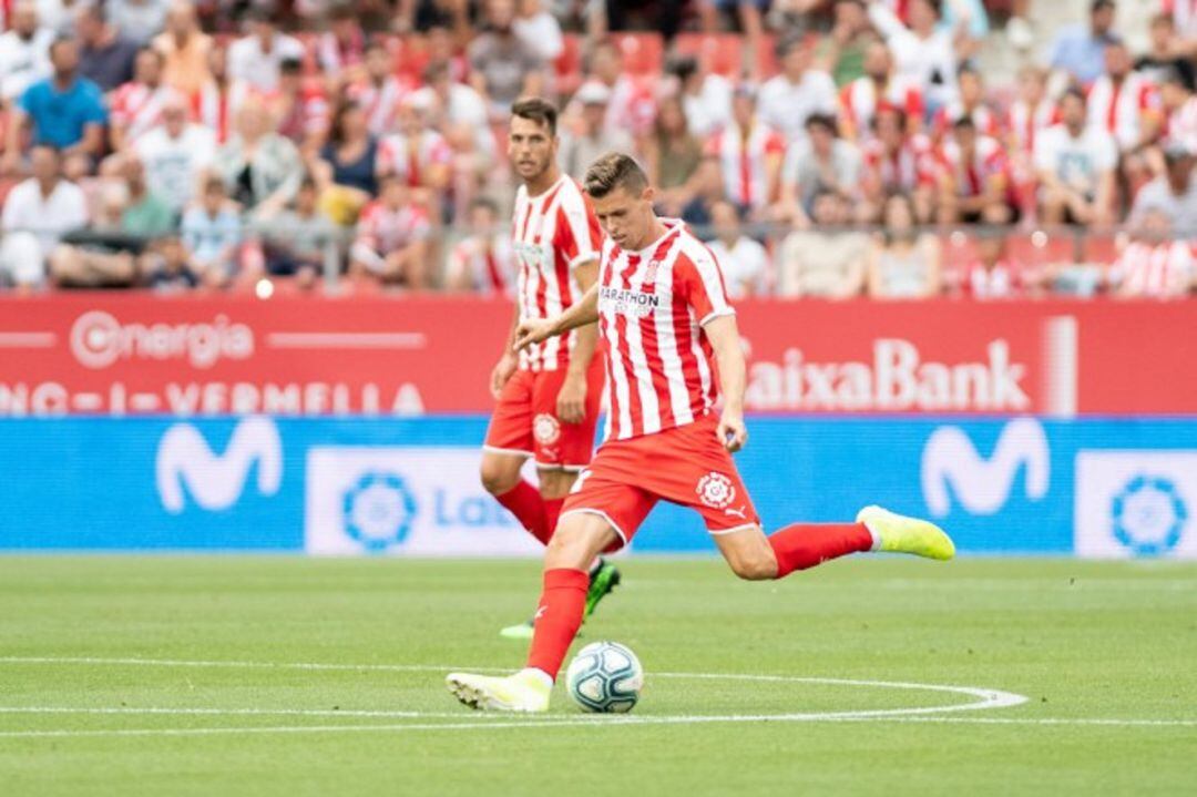 Gerard Gumbau en un partit d'aquesta temporada.