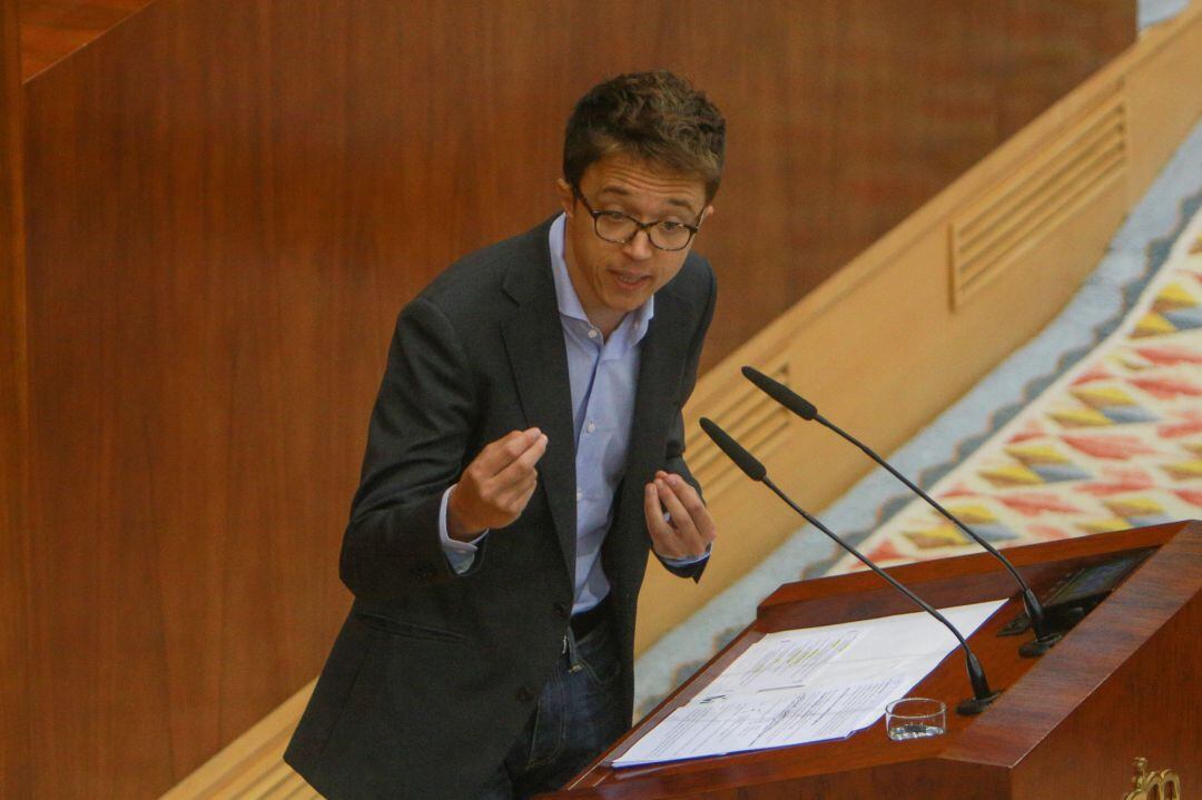 Imagen de archivo del portavoz de Más Madrid en la Asamblea de Madrid, Íñigo Errejón