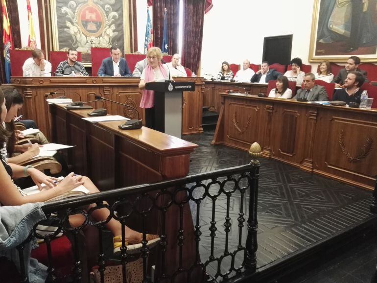 La representante de El Altet, María Pilar Molina, ha sido la última en intervenir