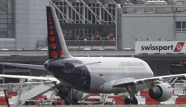 Un Airbus A319 de Brussels Airlines visto en el aeropuerto de Zaventem. 