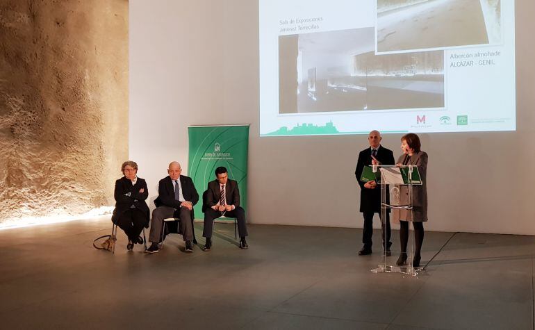 Inauguración de la nueva sala polivalente en la estación subterránea Alcázar Genil del metro de Granada