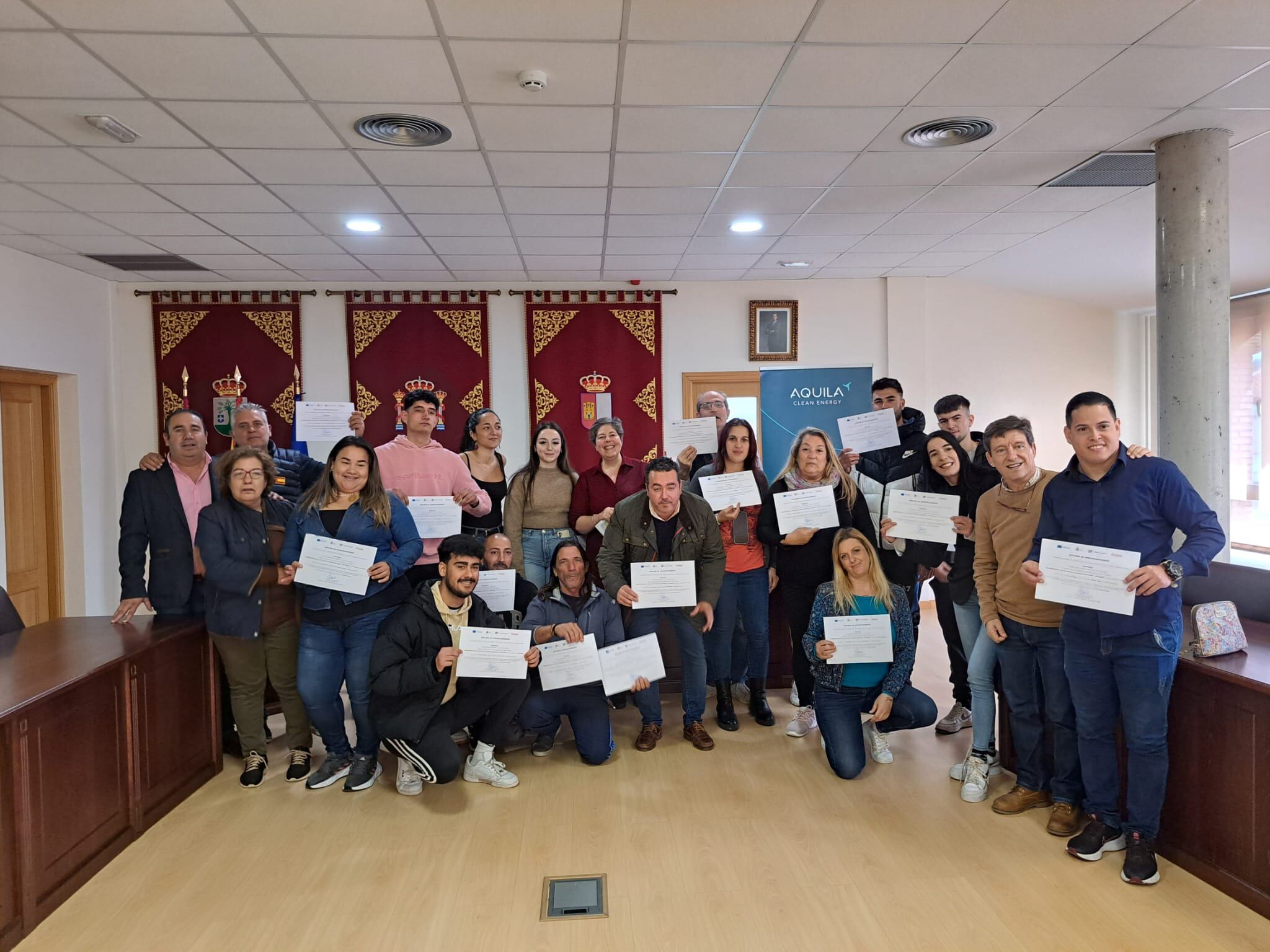 Alumnos del curso de energías renovables