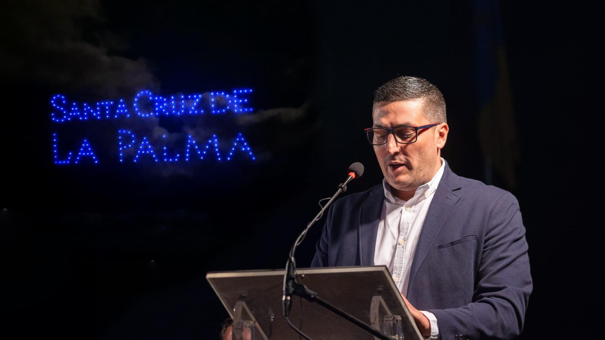 Anuncio encendido luces de Navidad en La Palma