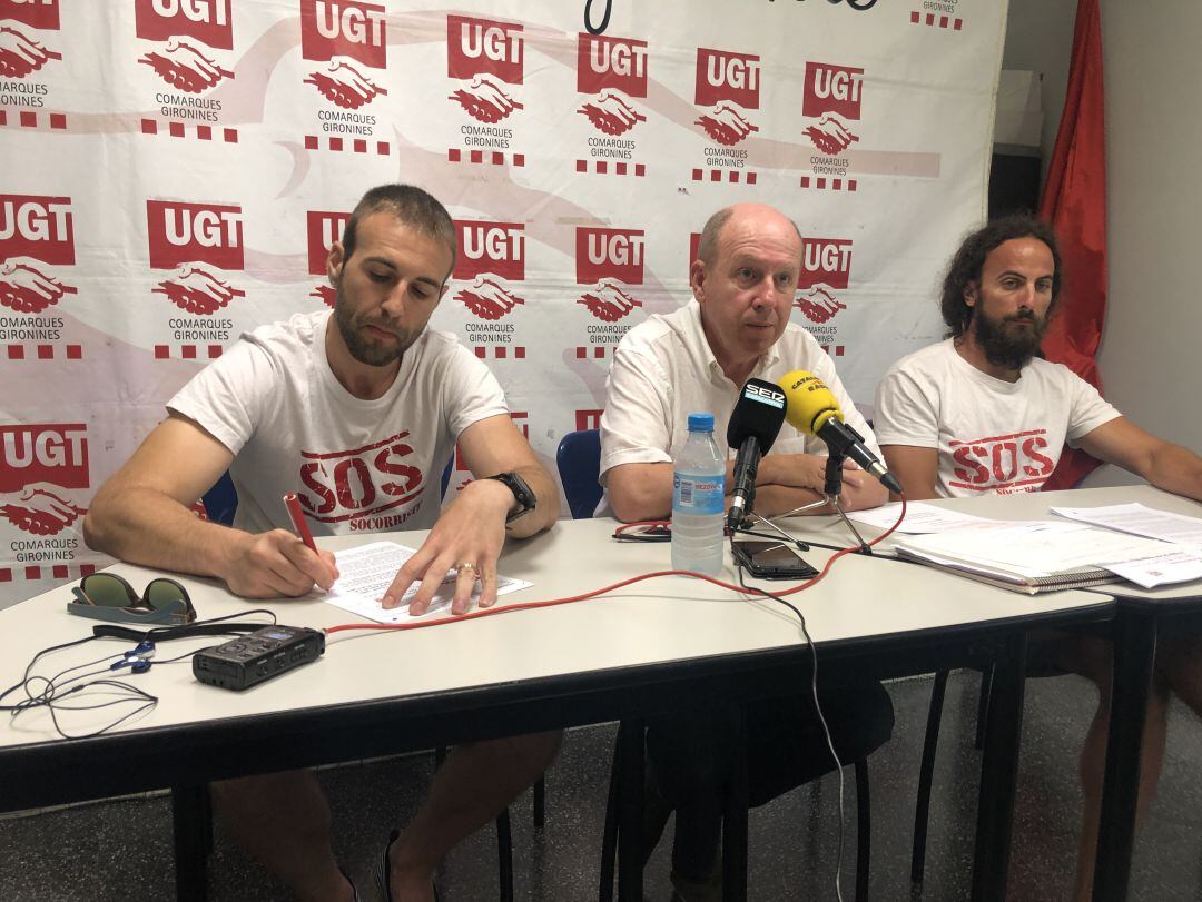 La roda de premsa de SOS Socorristes