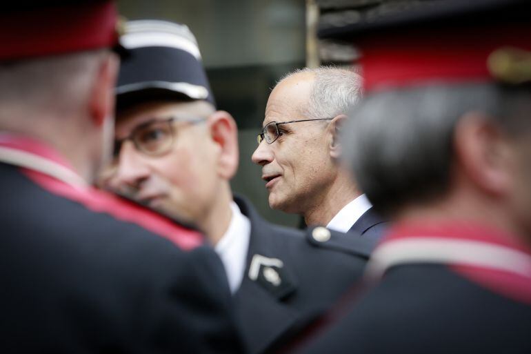 Antoni Martí durant els actes de la diada de la patrona de la Policia