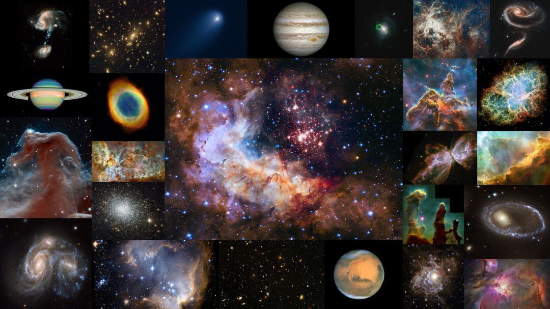 Imágenes tomadas por el telescopio Hubble.