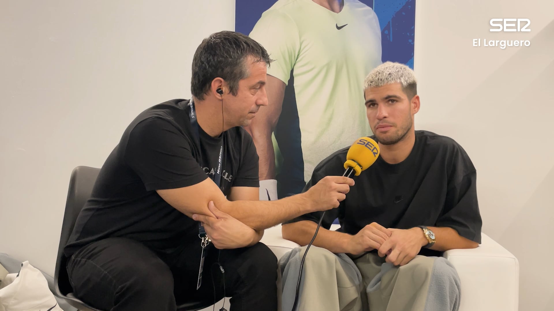 Carlos Alcaraz, al micrófono de Pedro Fullana en &#039;El Larguero&#039;