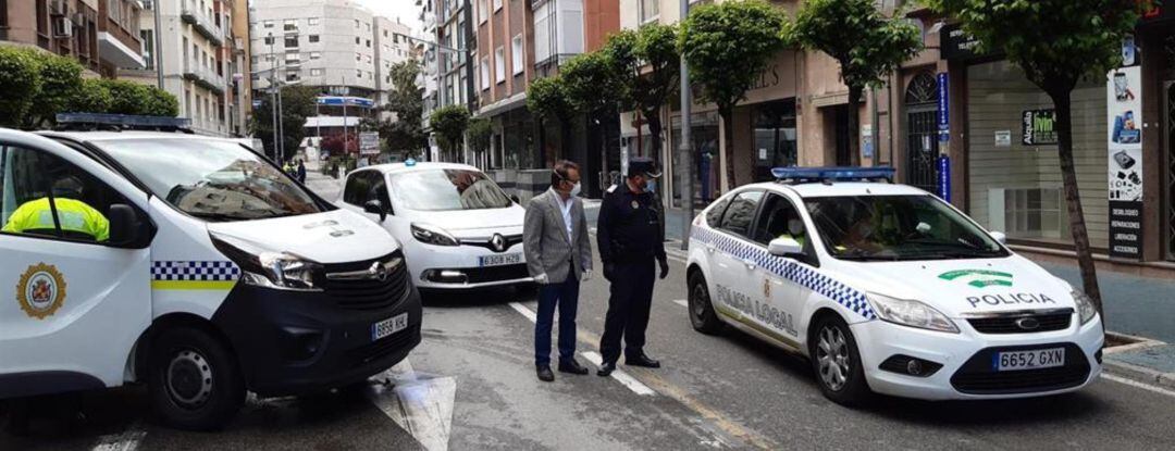 Policía local en Jaén capital.