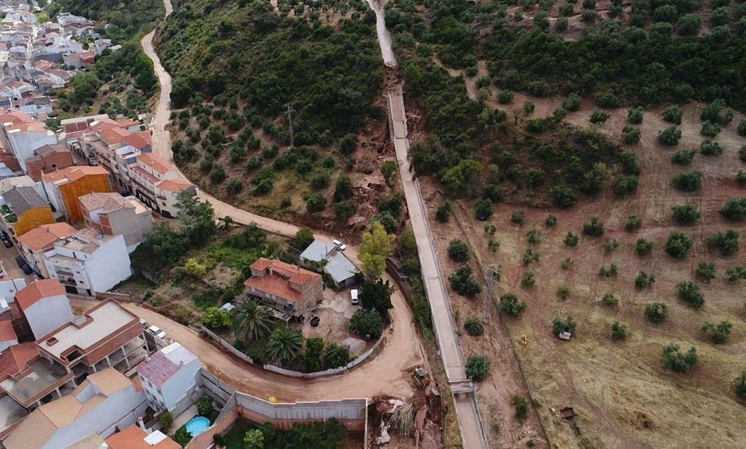 Imagen de archivo de obras de la CHG en Beas de Segura.