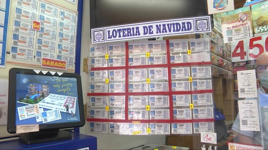 Décimos de lotería de Navidad