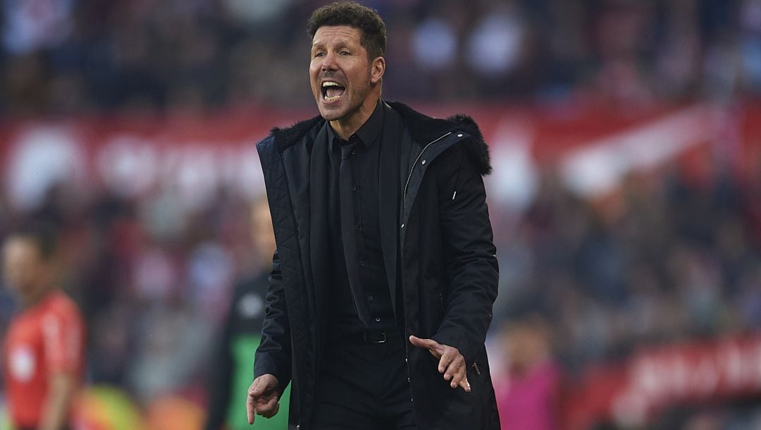 El entrenador del Atlético Diego Pablo Simeone.
