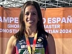 La atleta segoviana Carolina García, doble campeona de España máster
