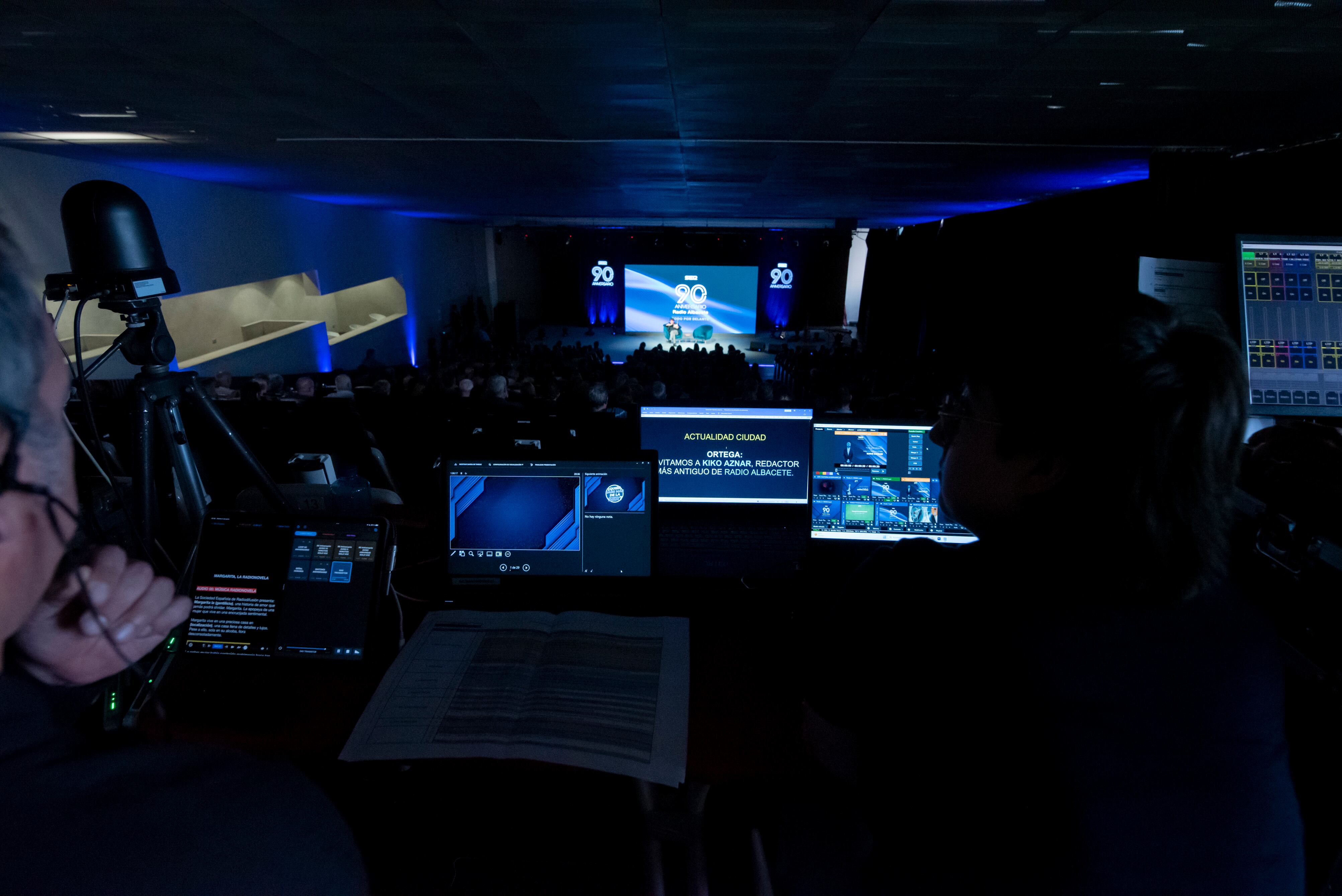 Producción de la gala del 90 aniversario de Radio Albacete.