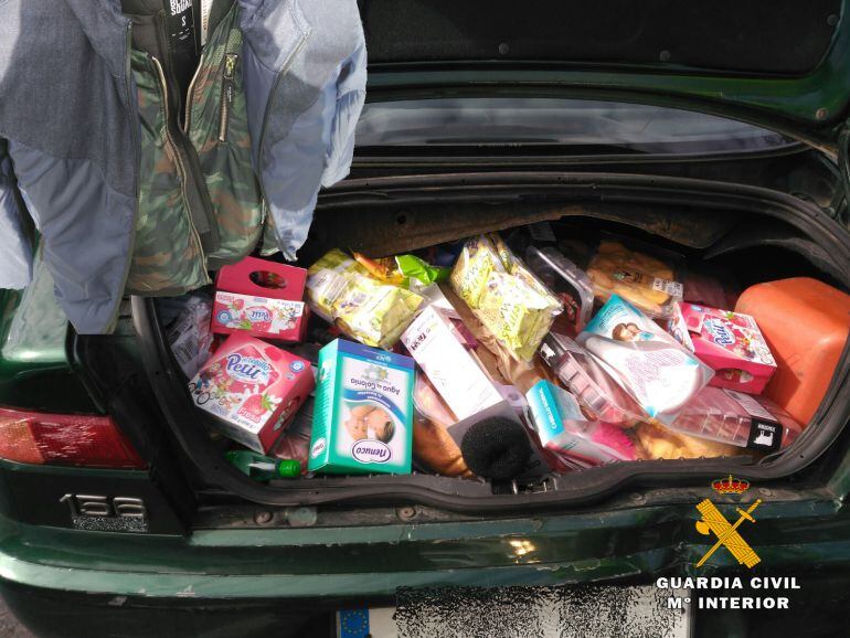 Efectos procedentes de un supermercado