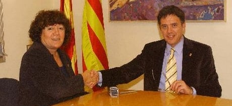 Montserrat Turu i Lluís Recoder en una imatge d&#039;arxiu de l&#039;any 2005