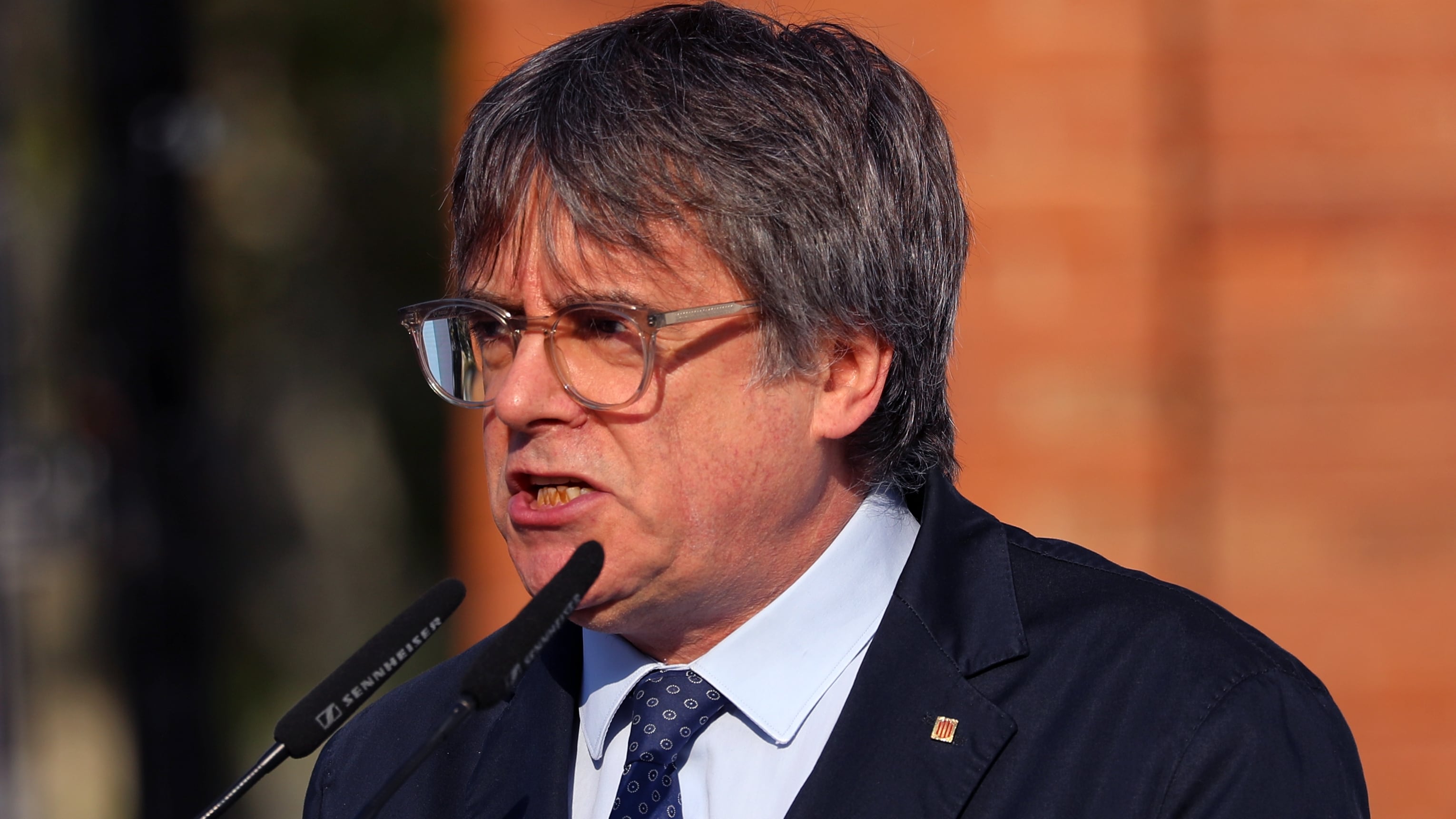 Carles Puigdemont, en su regreso a Cataluña. Archivo.