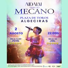 cartel anunciador del Concierto Aidalai, Tributo Mecano en Algeciras