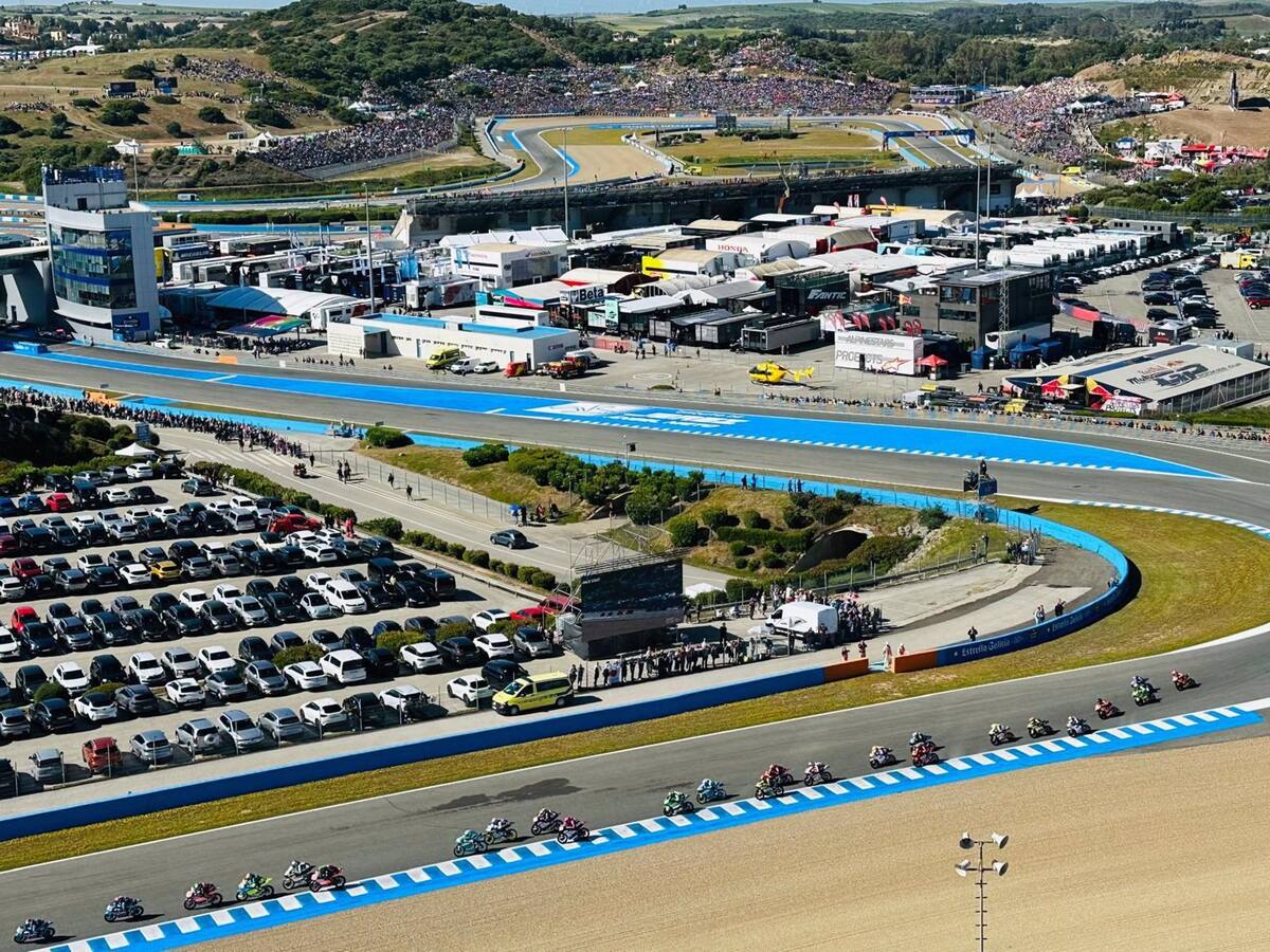 El Gran Premio de Jerez registra más de 400.000 movimientos en el entorno del Circuito, casi un 17% más que 2023