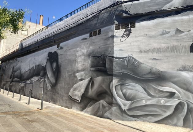 Nuevo mural en Valdepeñas, situado en la Plazoleta Balbuena