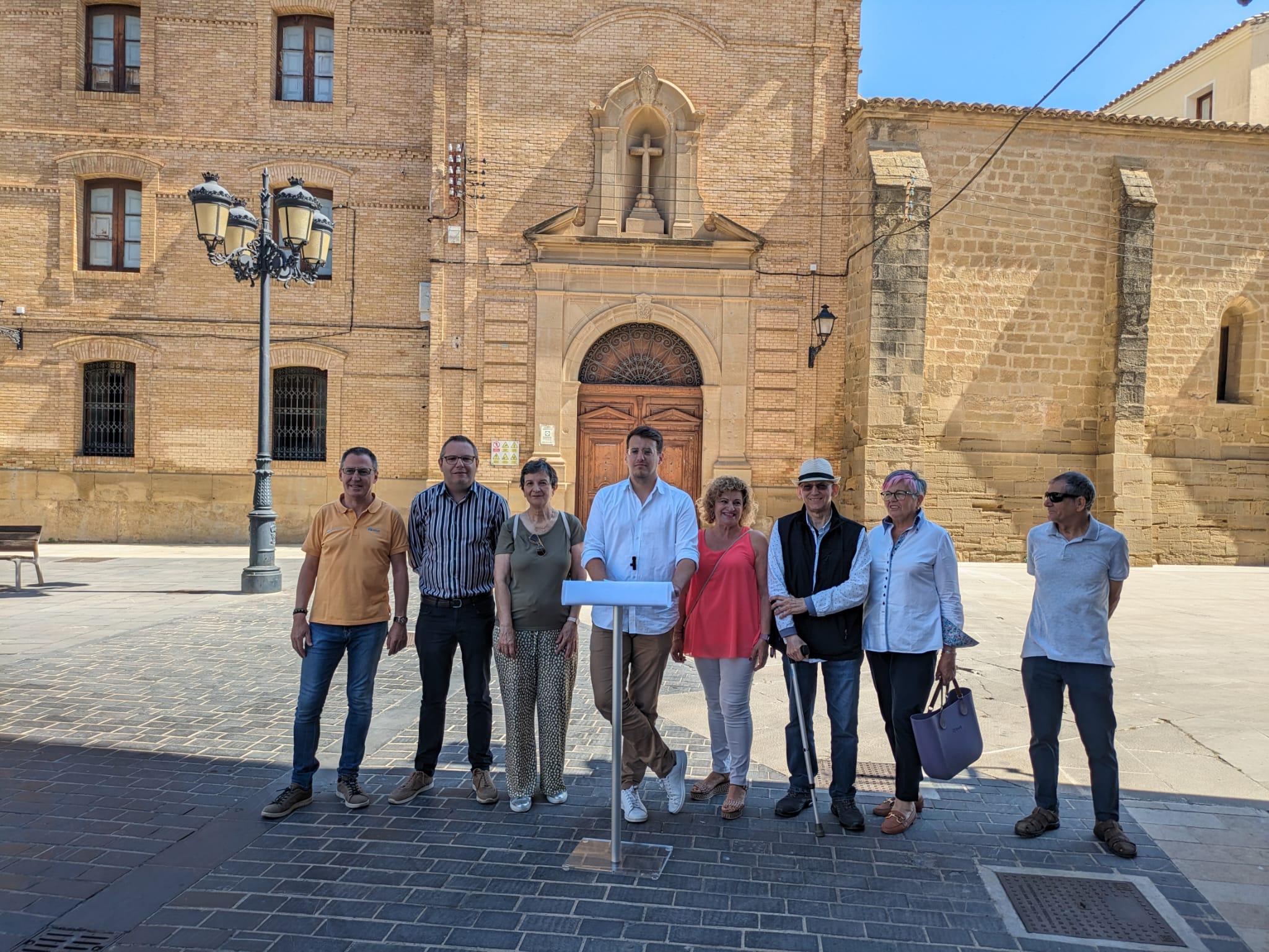 Momento de la presentación de la iniciativa de CHA para que Huesca acoja el Museo Cajal