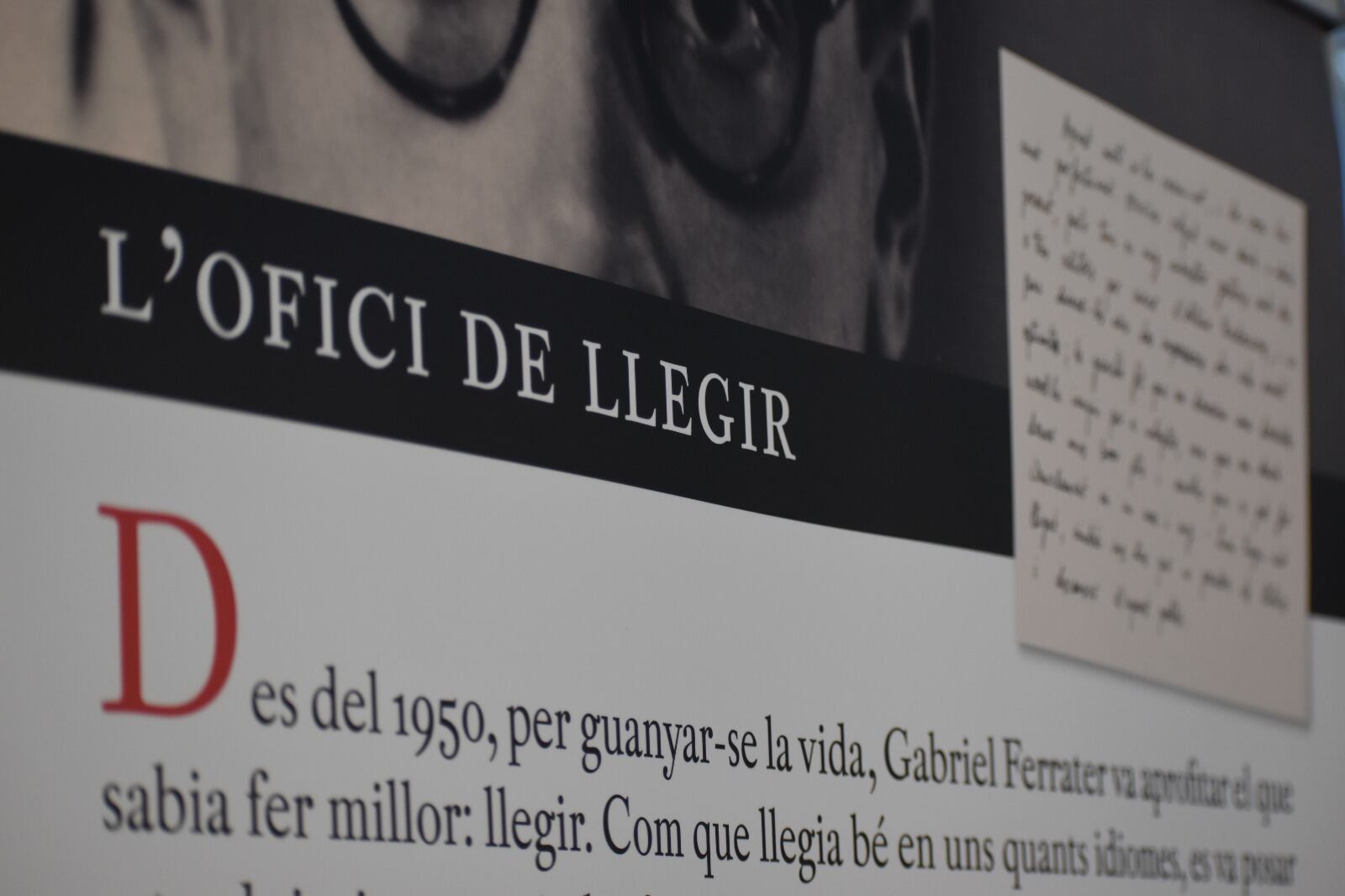 L'exposició "Gabriel Ferrater. Llegir tota la vida"