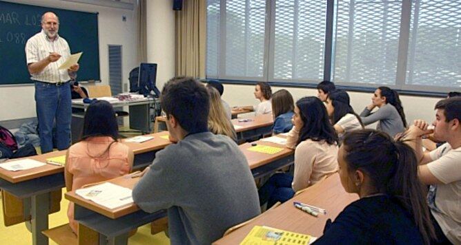 Un classe de secundària