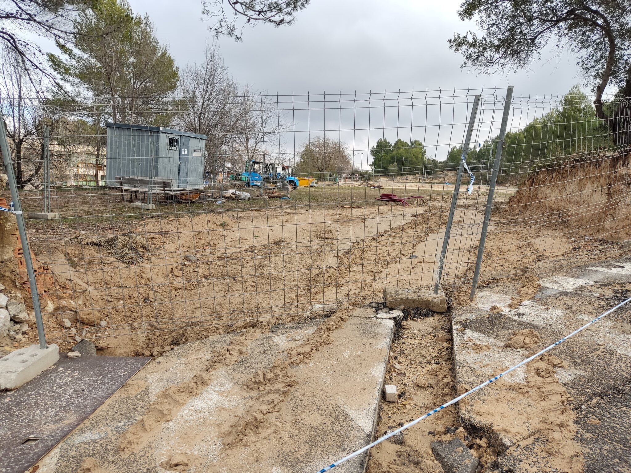 Inici de les obres de l'IES Estació // Foto: Óscar Borrell