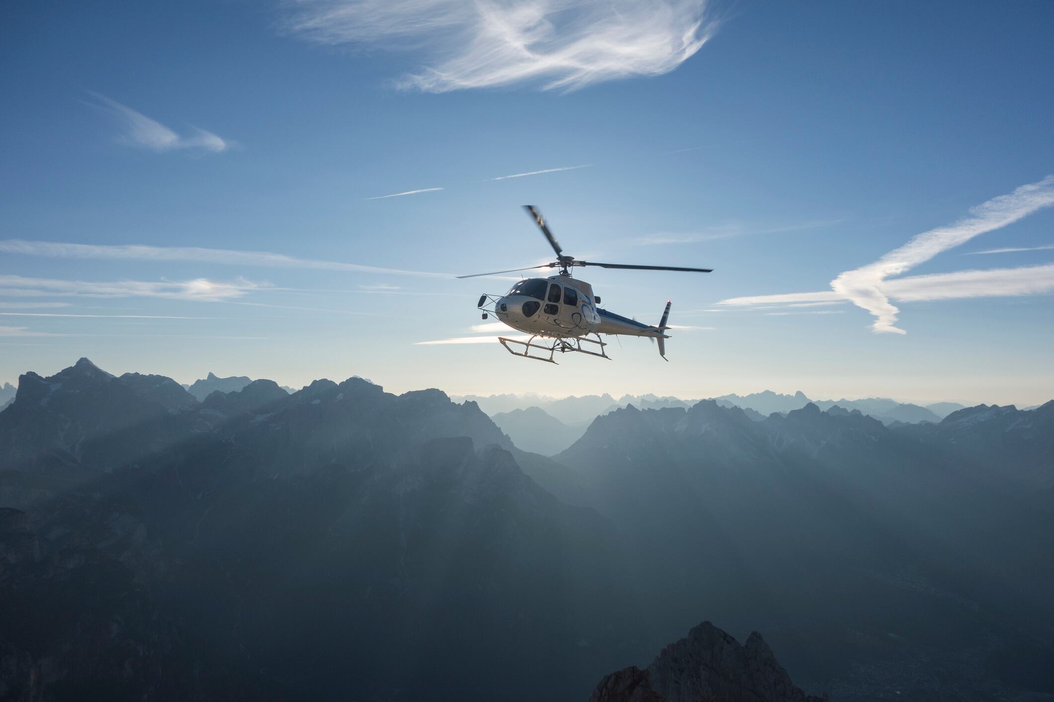 Helicóptero en vuelo