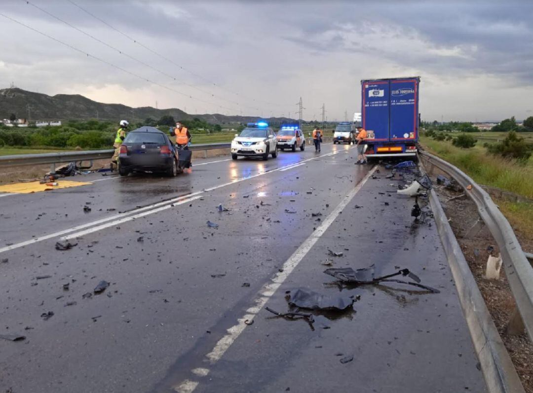 Accidente de tráfico en El Burgo de Ebro: investigado un conductor por 2 homicidios imprudentes en este suceso, del pasado 13 de mayo 