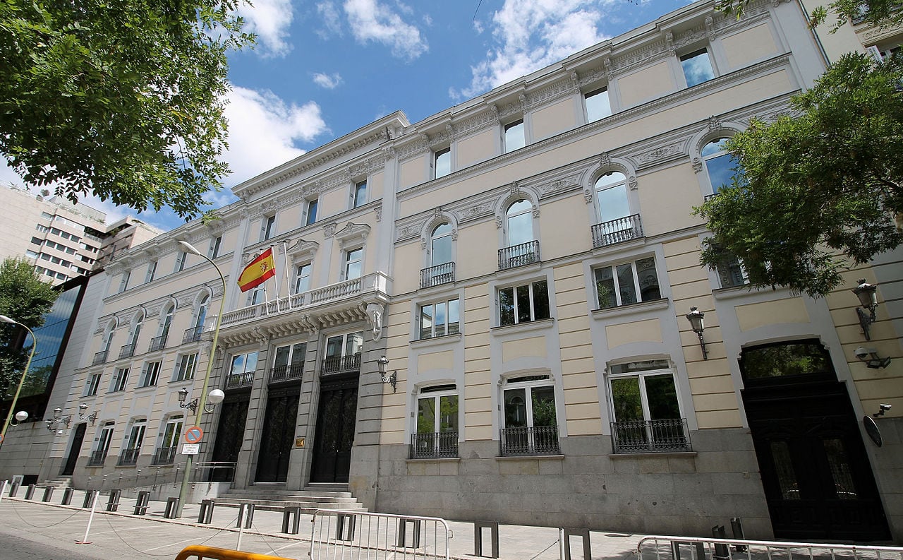 Sede del Consejo General del Poder Judicial de España, en la calle del Marqués de la Ensenada de Madrid.