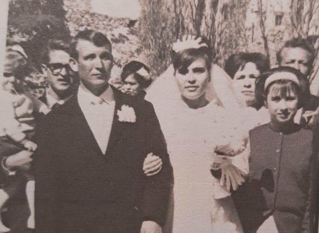 La boda, el 15 de marzo de 1966.