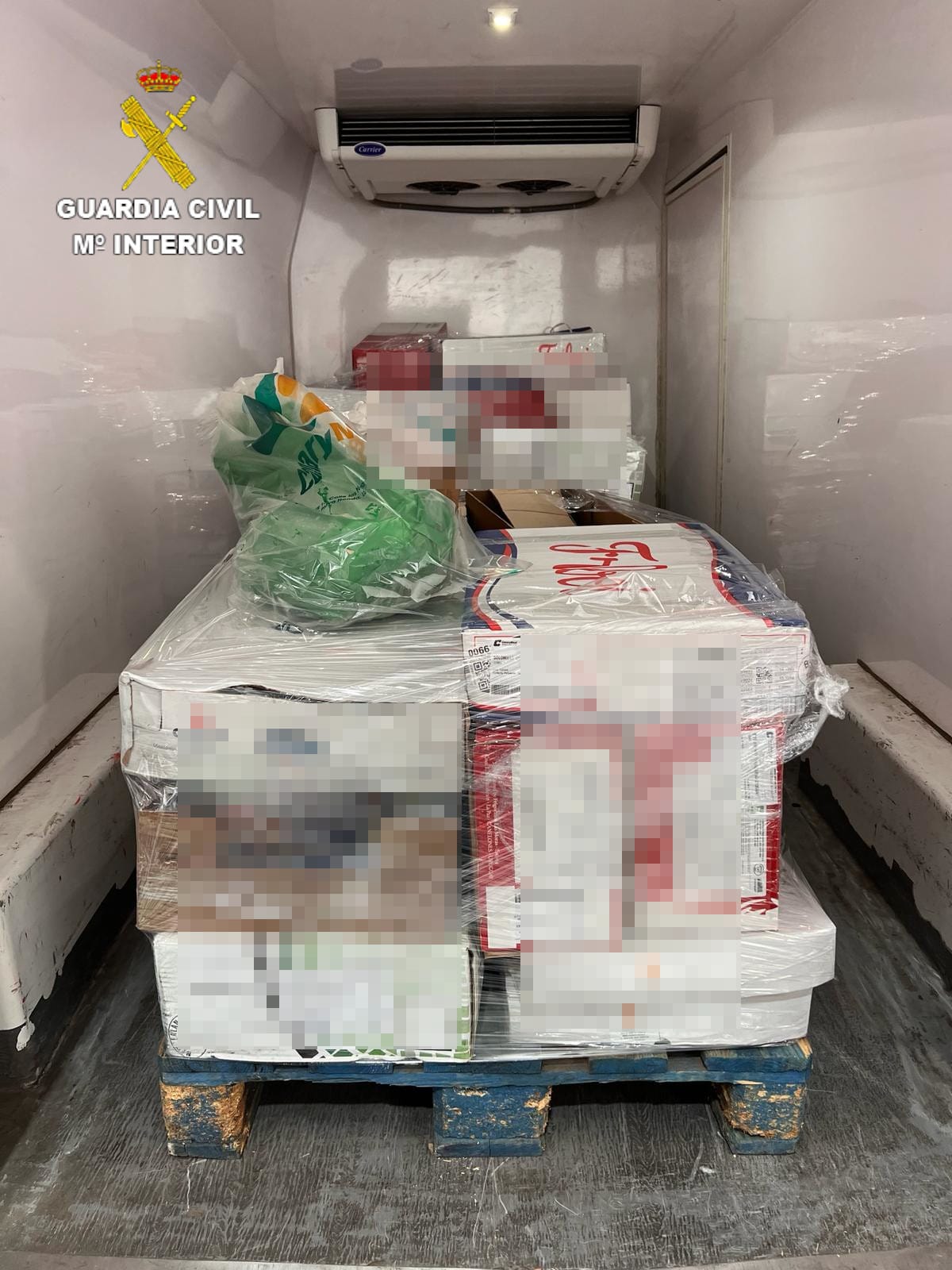 Mercancía inspeccionada por la Guardia Civil en Lanzarote.