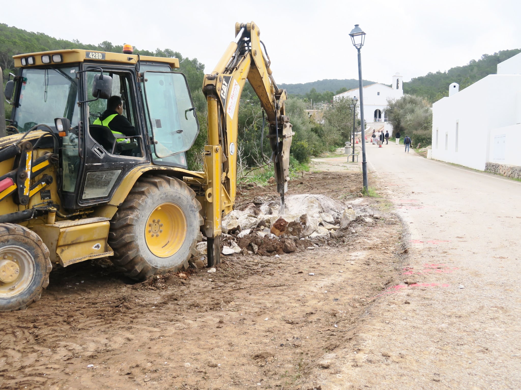 Imagen de la zona en obras