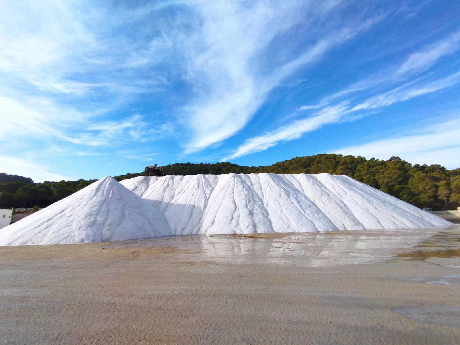 Sal almacenada en Ibiza