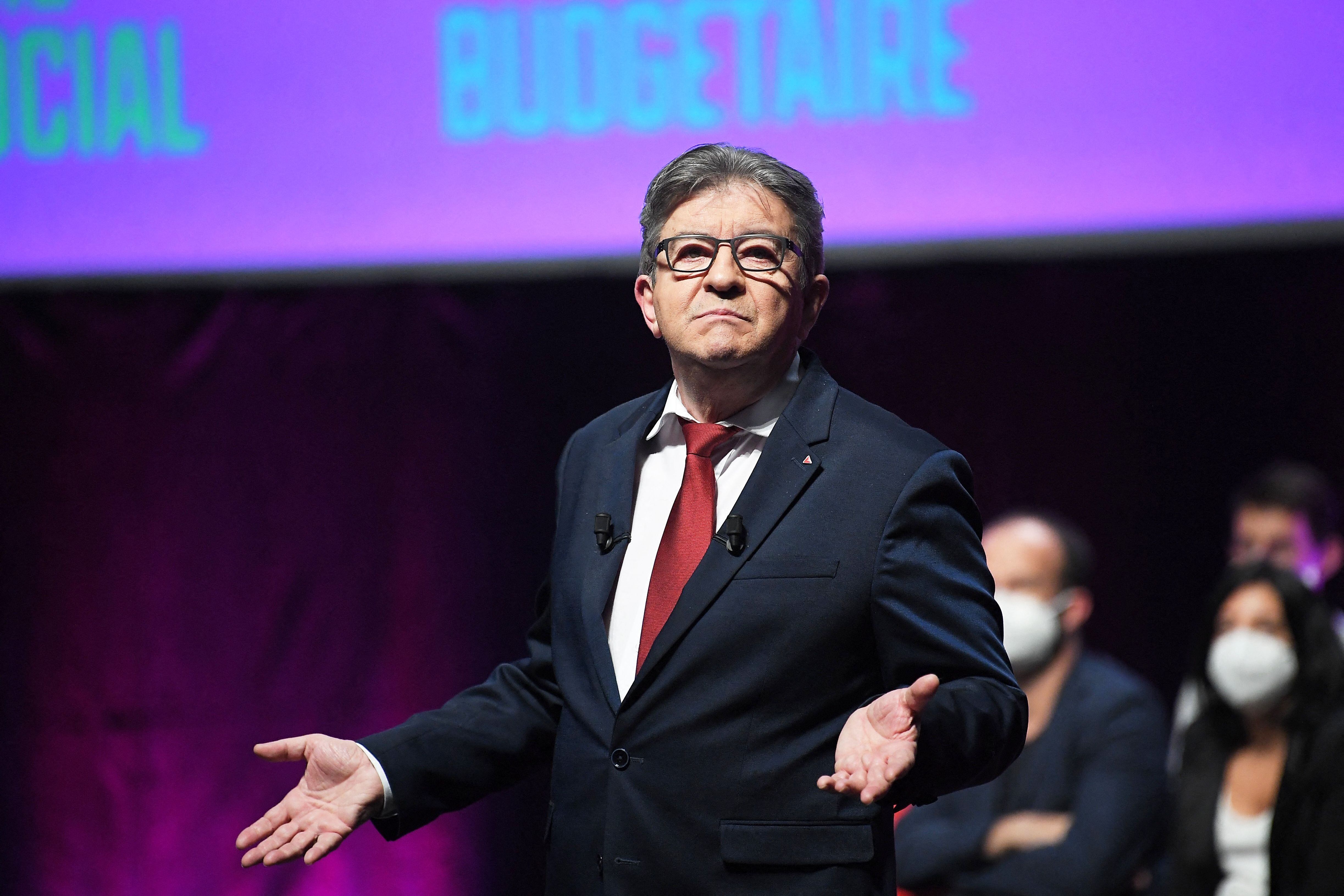 Jean Luc-Melenchon, líder de la izquierda en Francia