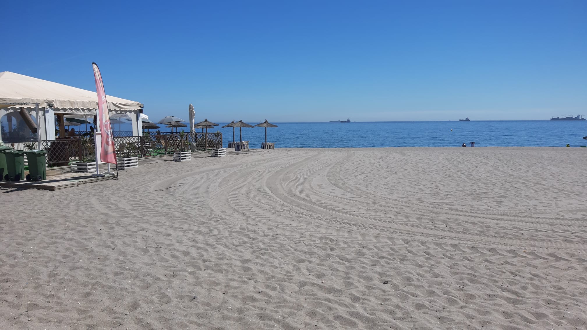 Una imagen reciente de la playa de Santa Bárbara.