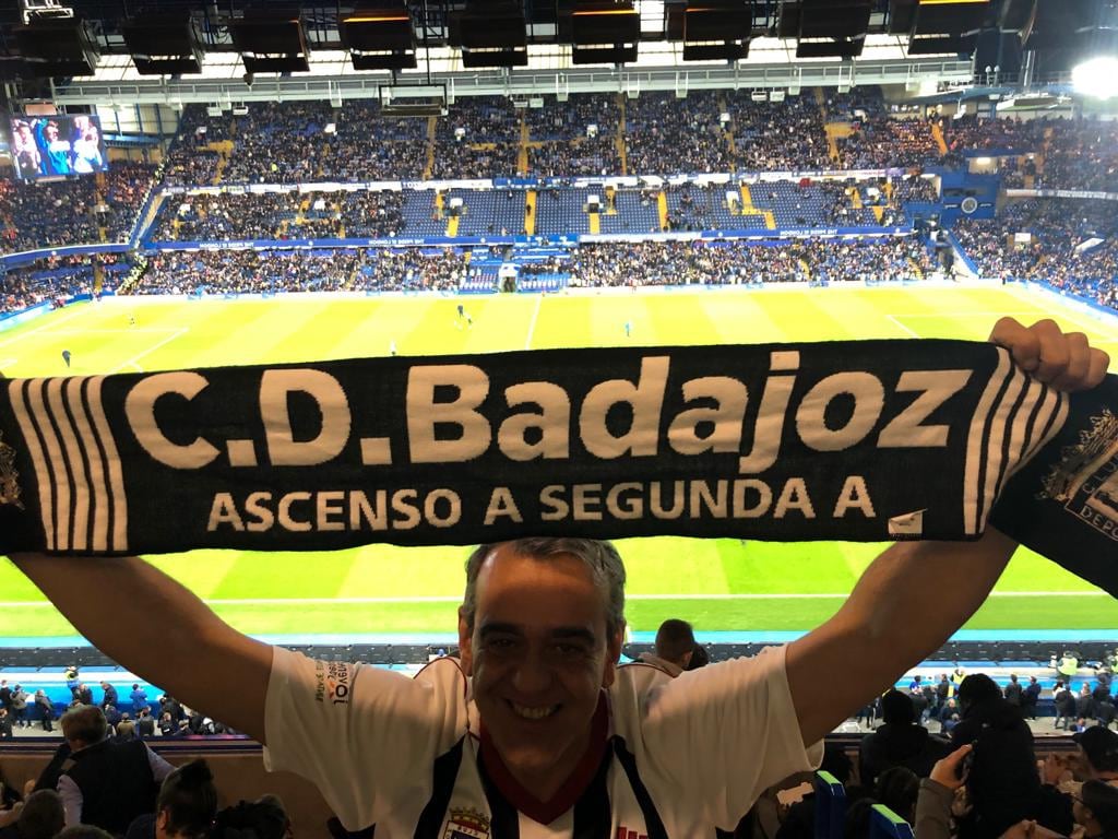 Antonio Durán, abonado del CD Badajoz.