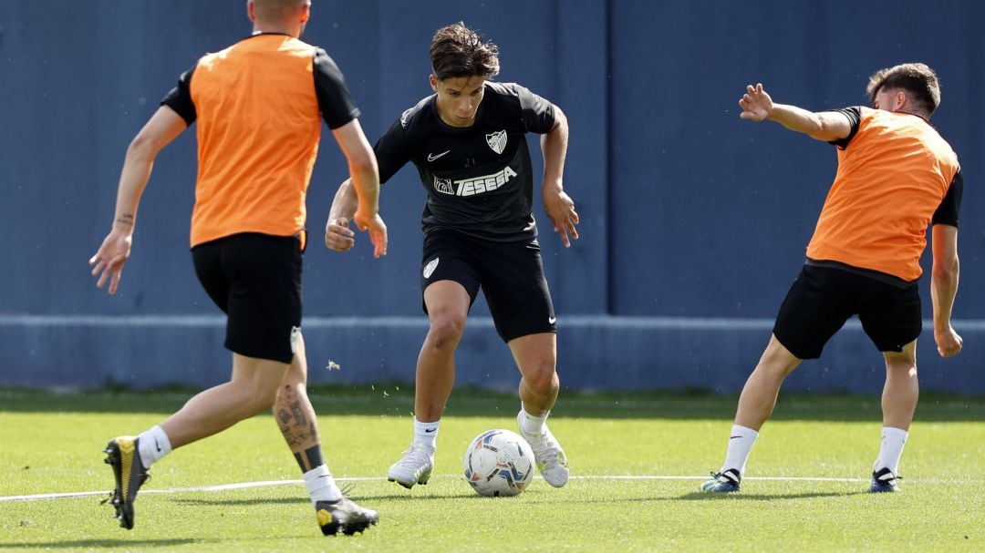 El entrenamiento del Málaga