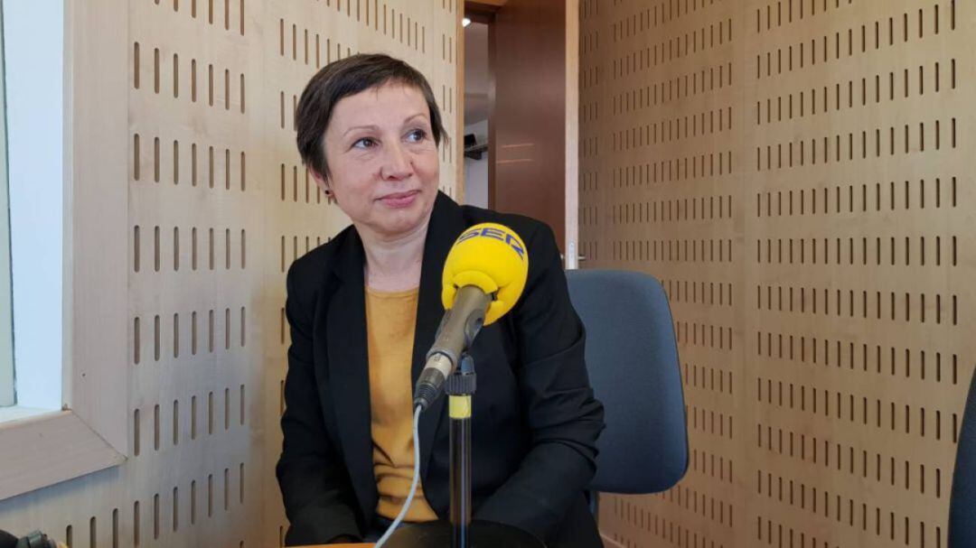 Yolanda Huergo, en Ser Gijón, el pasado mes de febrero.