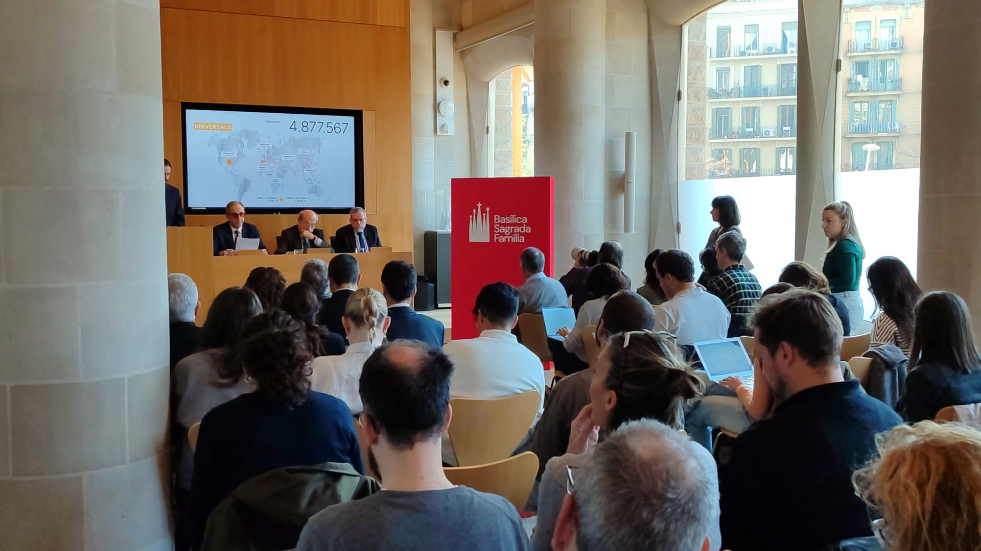 Presentació del nou logotip de la Sagrada Família