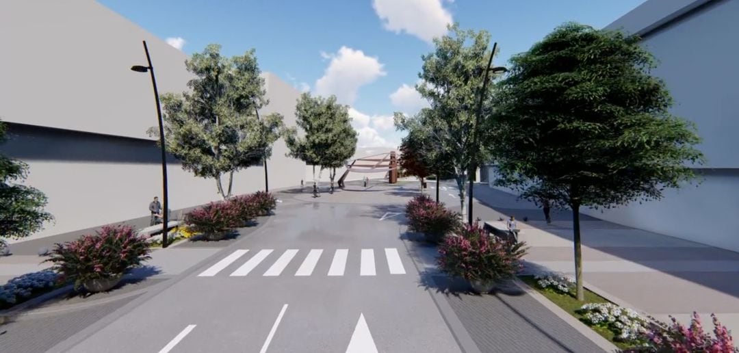 Así será el tramo del Canal entre las Calles Norte y Seis de Junio de Valdepeñas, tras las obras de cubrimiento