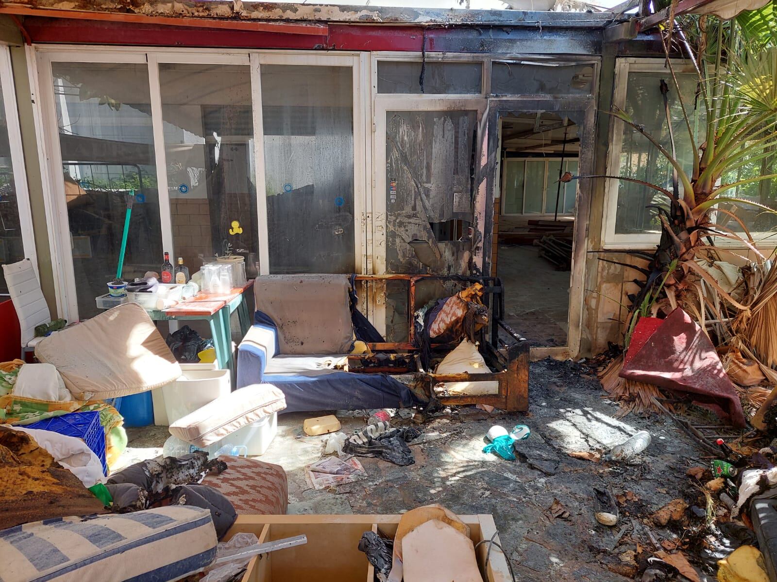 Imagen de la zona afectada por las llamas