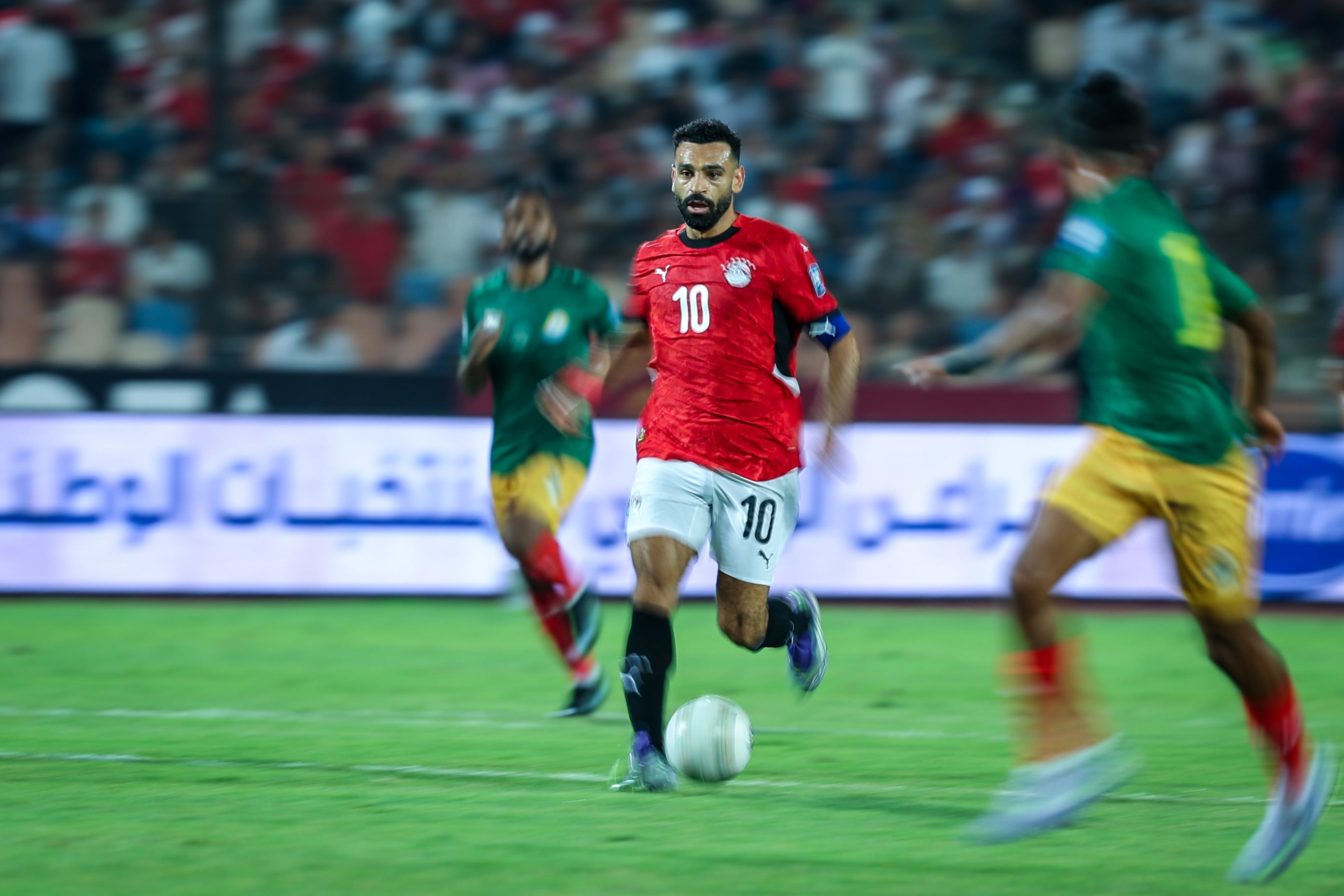 Mohamed Salah, con la selección de Egipto. (Ayman Aref/NurPhoto via Getty Images)