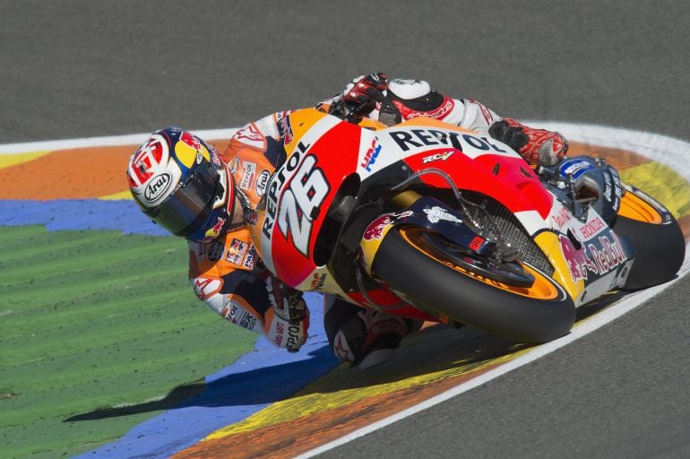 Dani Pedrosa durante los primeros tests de cara a la temporada 2016.