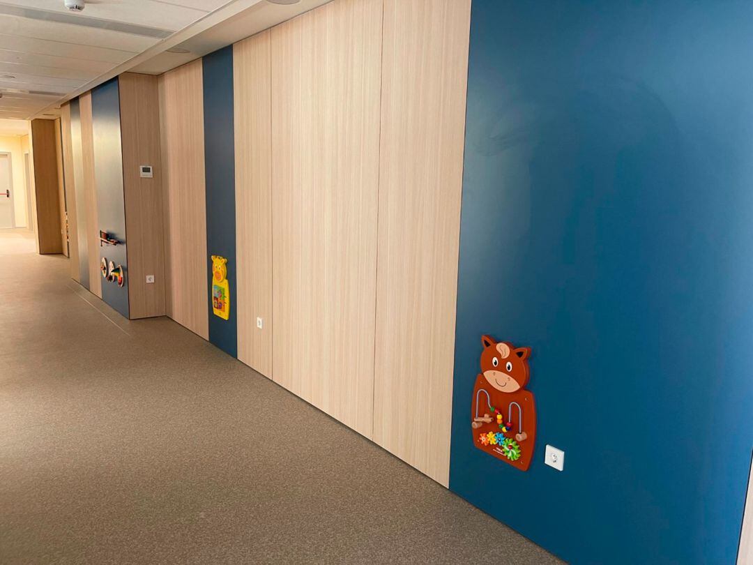 Imagen de uno de los tramos de la planta de Pediatría recién remodelados